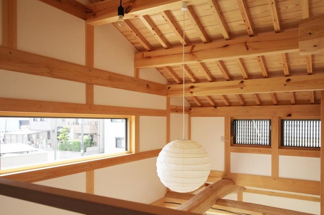 町家カフェスタイルの家／豊山町 japanisch-wohnbereich
