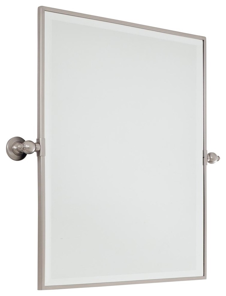 Rectangular Tilt Bathroom Mirror Large - 3 finishes