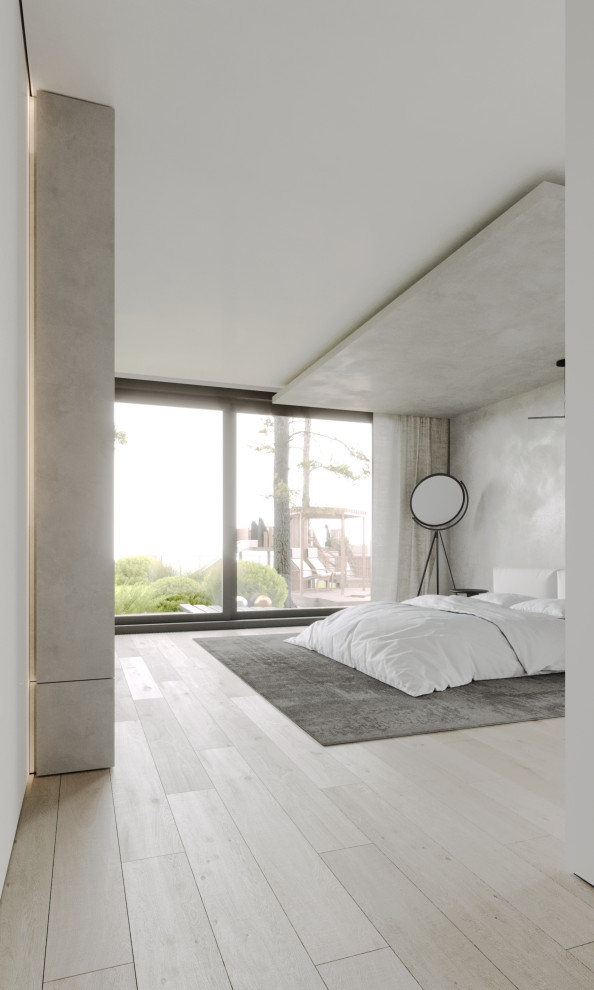 Спальня из проекта загородного дома The CUBE