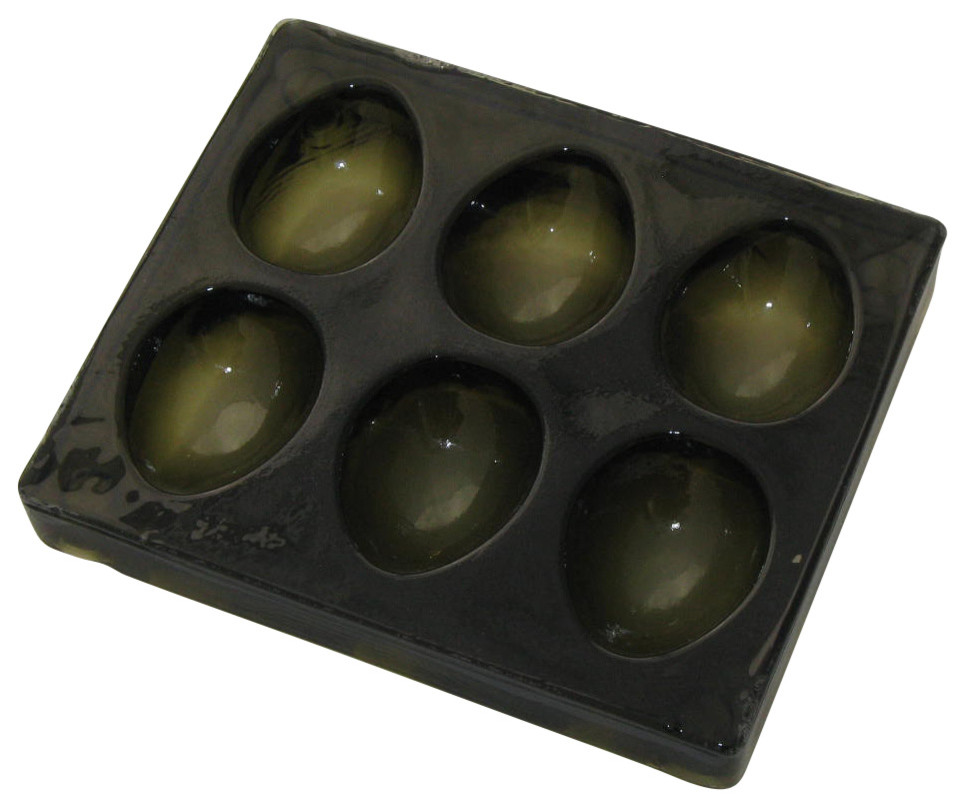 Zojila Petra Devilled Egg Tray And Lid Contemporary Egg Cups by