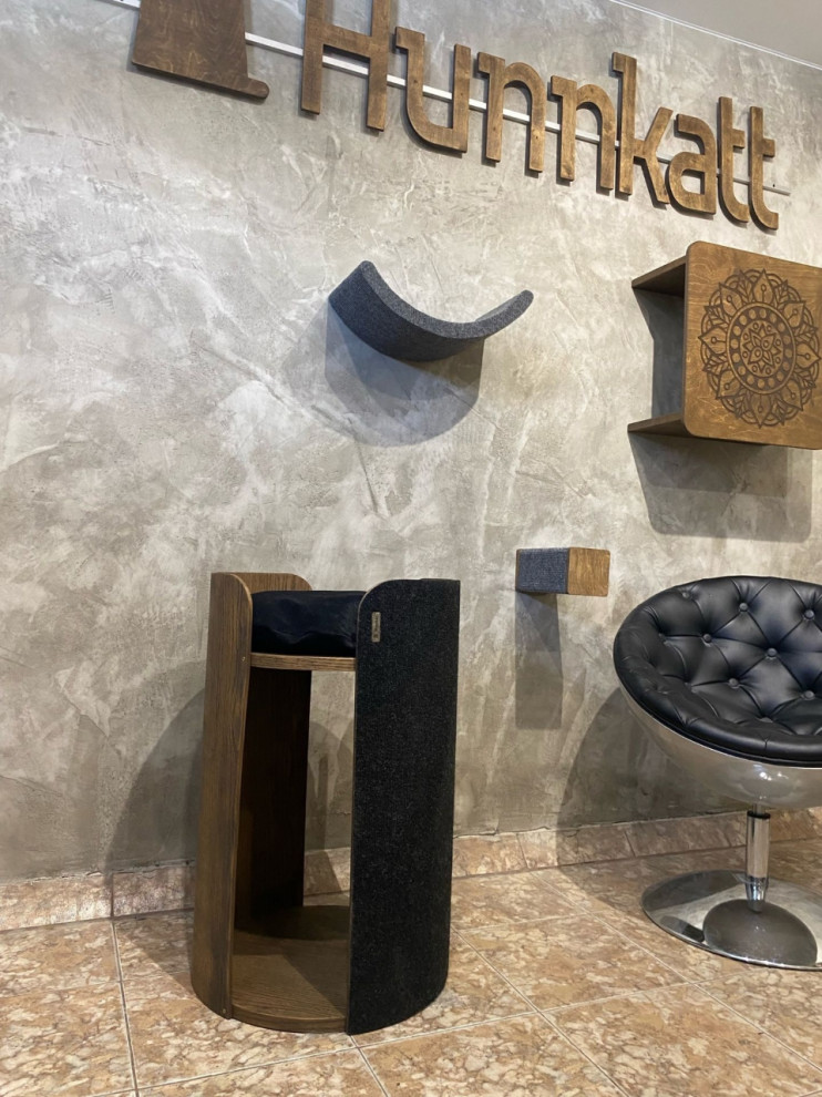 Напольный комплекс для кошки из шпона дуба