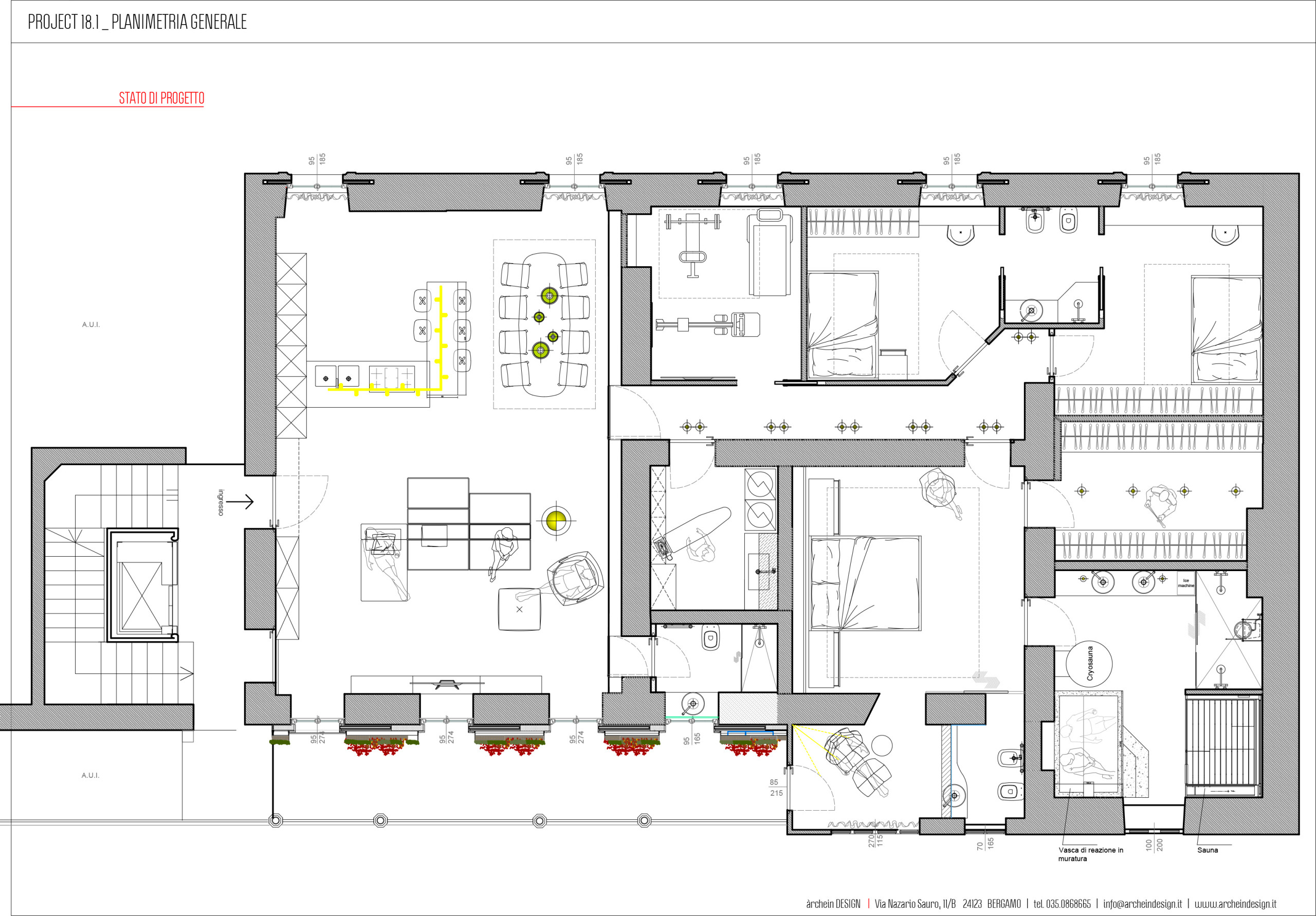 Progetto da ufficio a residenza di lusso | Modern design in corso | 200 MQ