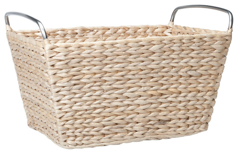 Wicker Storage Bin Tropical Storage Bins And Boxes by OrganizeIt