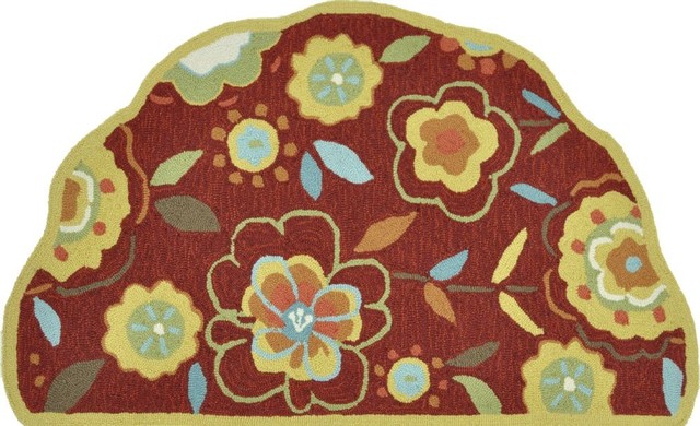 Country & Floral Summerton Area Rug, Red-Yellow, Hearth 2'3"x3'9"