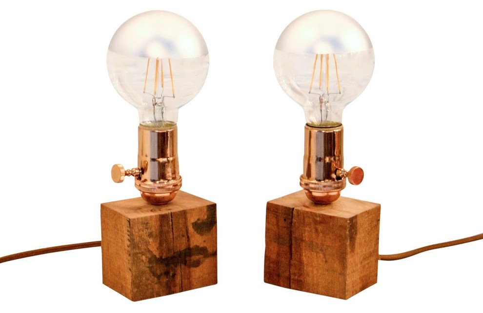 Petaluma Post Lamp Set Industrial Lamp Sets by Via Lido Design