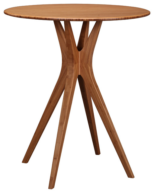 Mimosa 40 Bar Height Table Midcentury Indoor Pub And Bistro Mimosa 40 Bar Height Table Caramelized