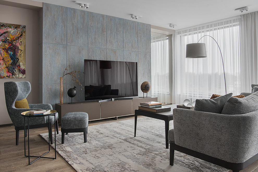 Проект в ЖК "Новая звезда". Гостиная