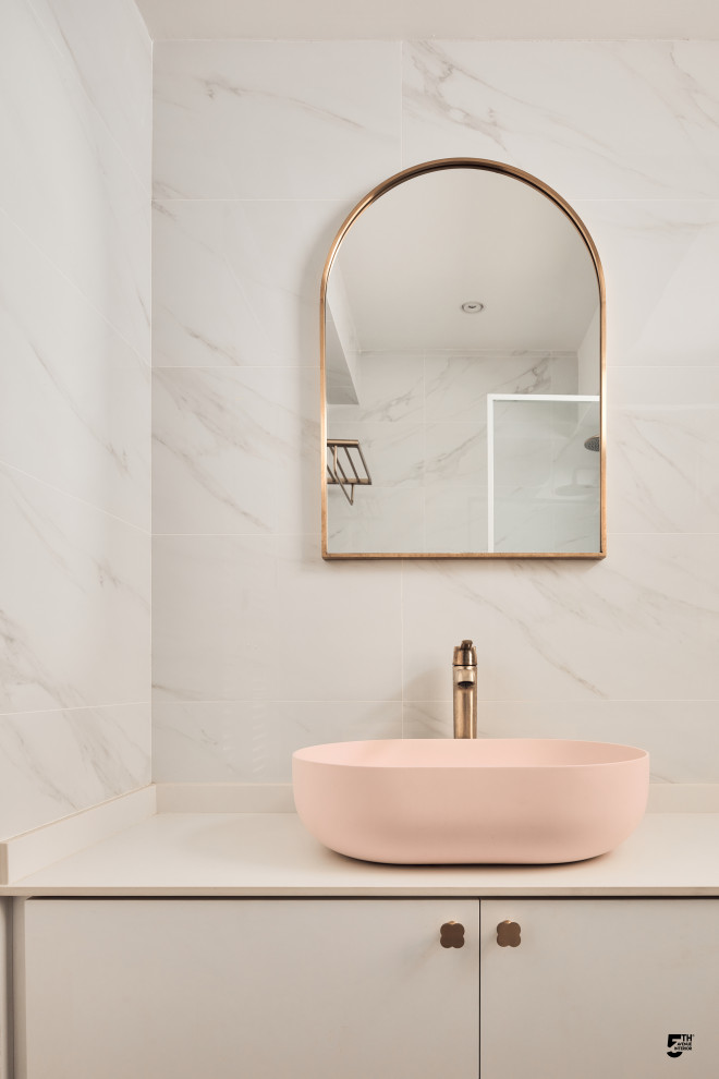 Scandinavian bathroom in Singapore.