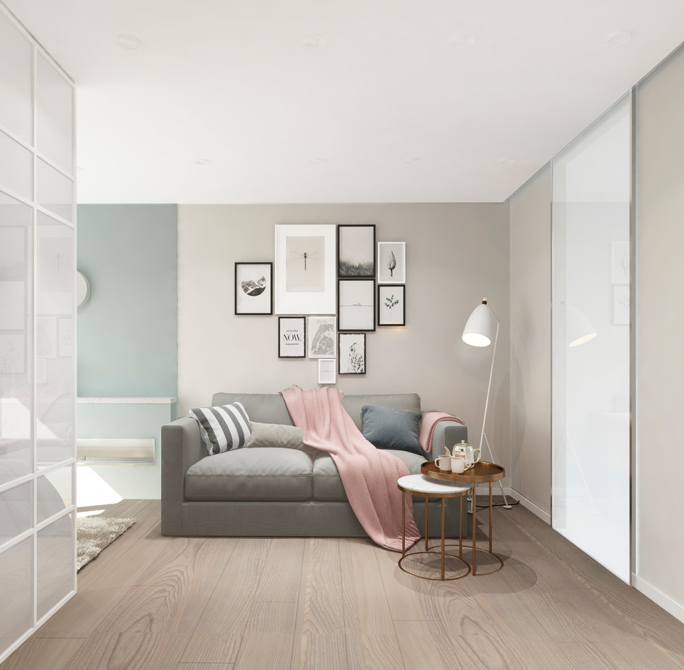 Квартира 40 м2 для молодой девушки в скандинавском стиле.