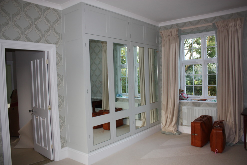 This is an example of a traditional bedroom in Berkshire.