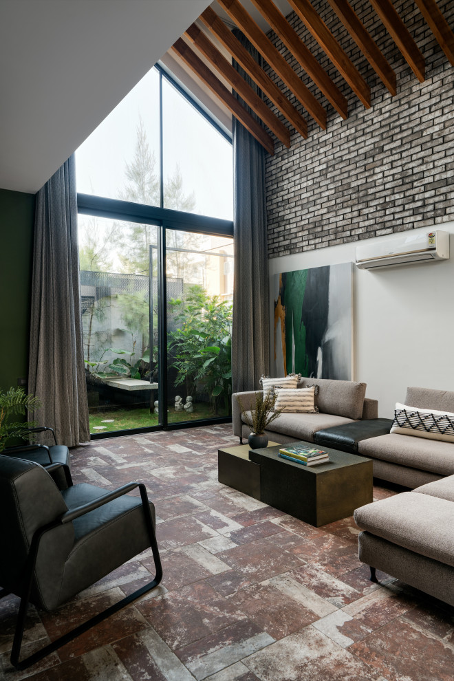 Industrial living room in Bengaluru.