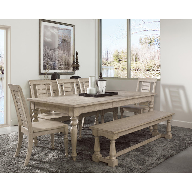 Riverside Furniture Hailey Dining Bench - French Country - Dining ...
