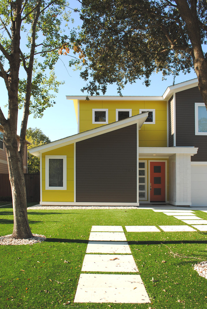 Design ideas for a contemporary exterior in Houston.