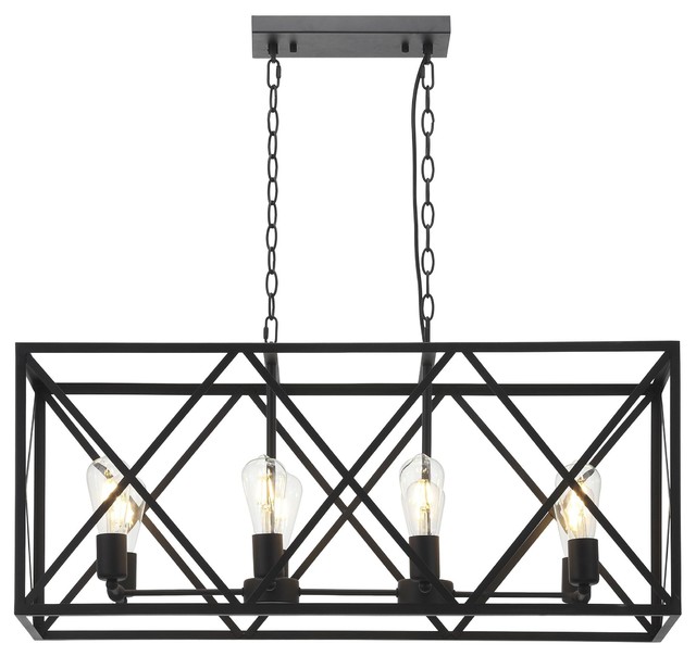 Vine Black Industrial Island Chandelier Pendant Vine Black Industrial Island Chandelier