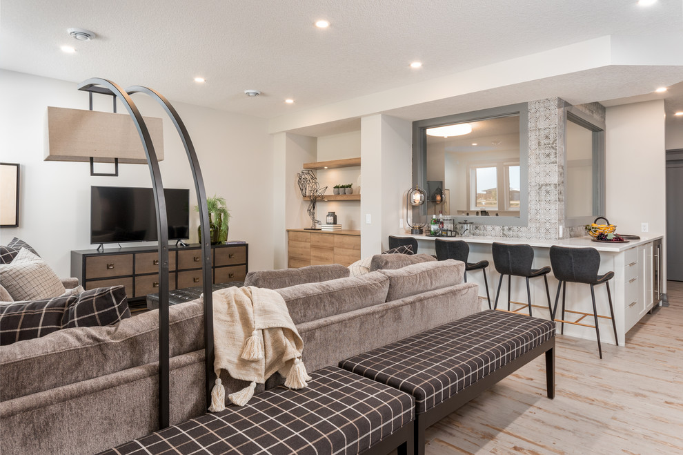 Home design - transitional home design idea in Calgary