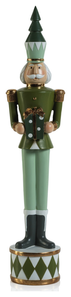 Clarence Nutcracker Soldier Figurine - Traditional - Holiday Accents ...