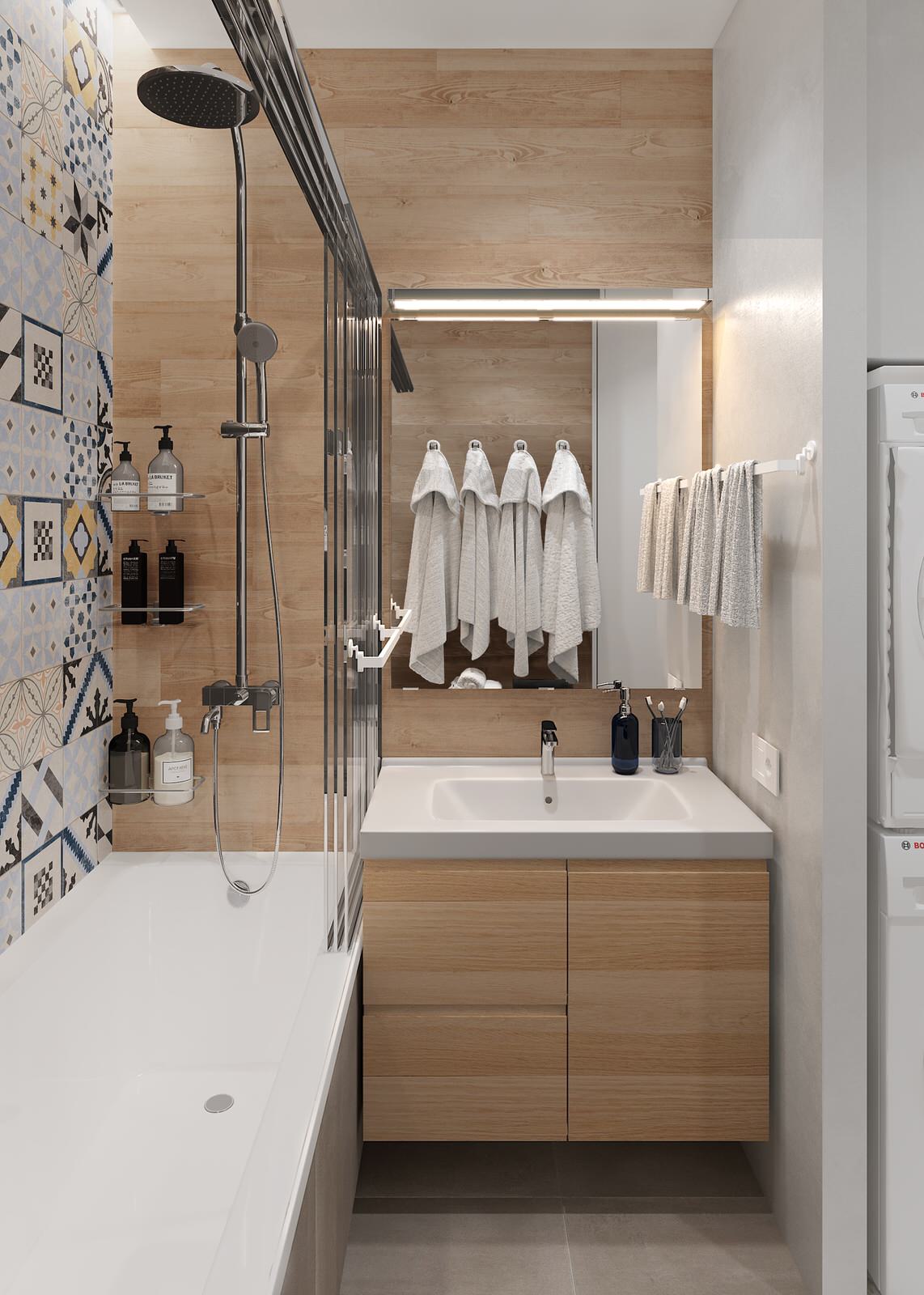 Интерьер в природной гамме для семьи с двумя детьми