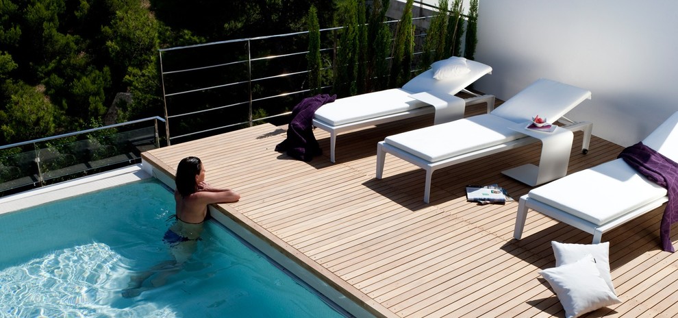 Cette image montre une terrasse marine.