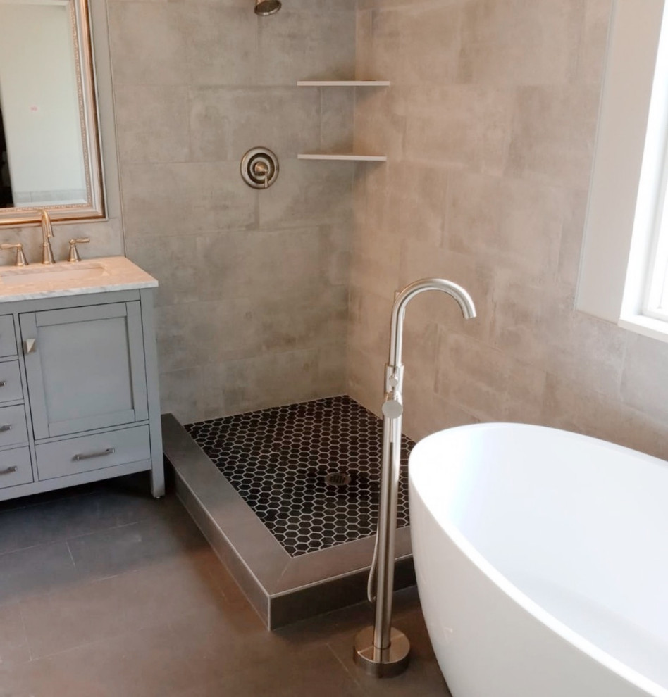 Custom Stone Bathroom Remodel