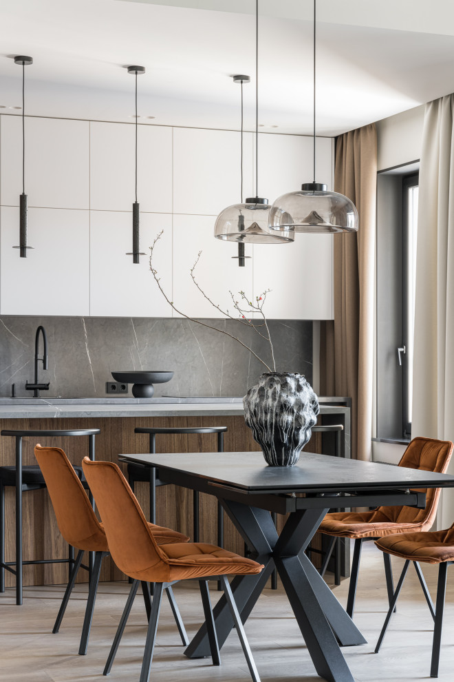 Квартира для активной семьи в минималистичном стиле