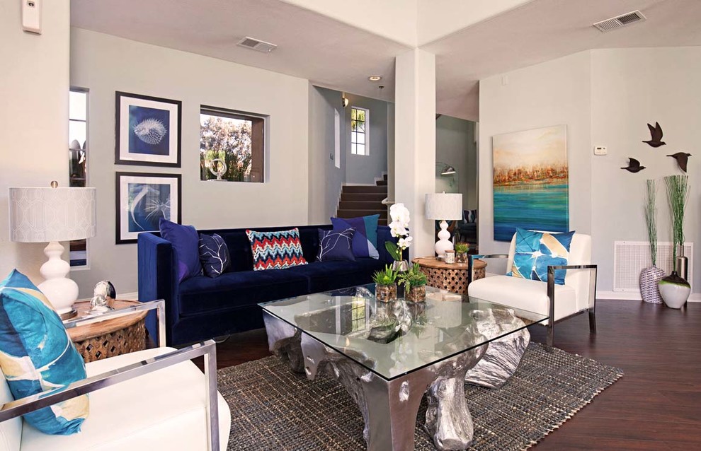 Trendy home design photo in Orange County