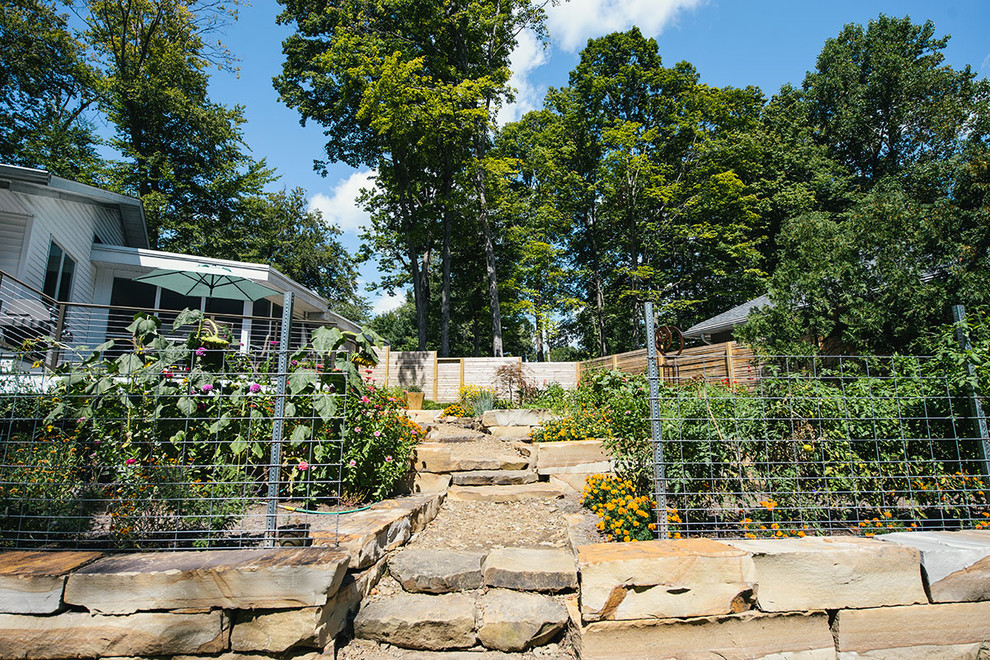 Design ideas for a transitional landscaping in Indianapolis.