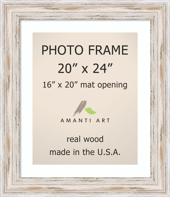 Picture Photo Frame 20 X24 Matted To 16 X20 Alexandria White Wash 25 X29 Farmhouse Frames By Amanti Art - 16 X 20 Inch White Picture Frame Picture Photo Frame 20 X24 Matted To 16 X20 Alexandria White Wash 25 X29 Farmhouse Frames By Amanti Art - 16 X 20 Inch White Picture Frame
