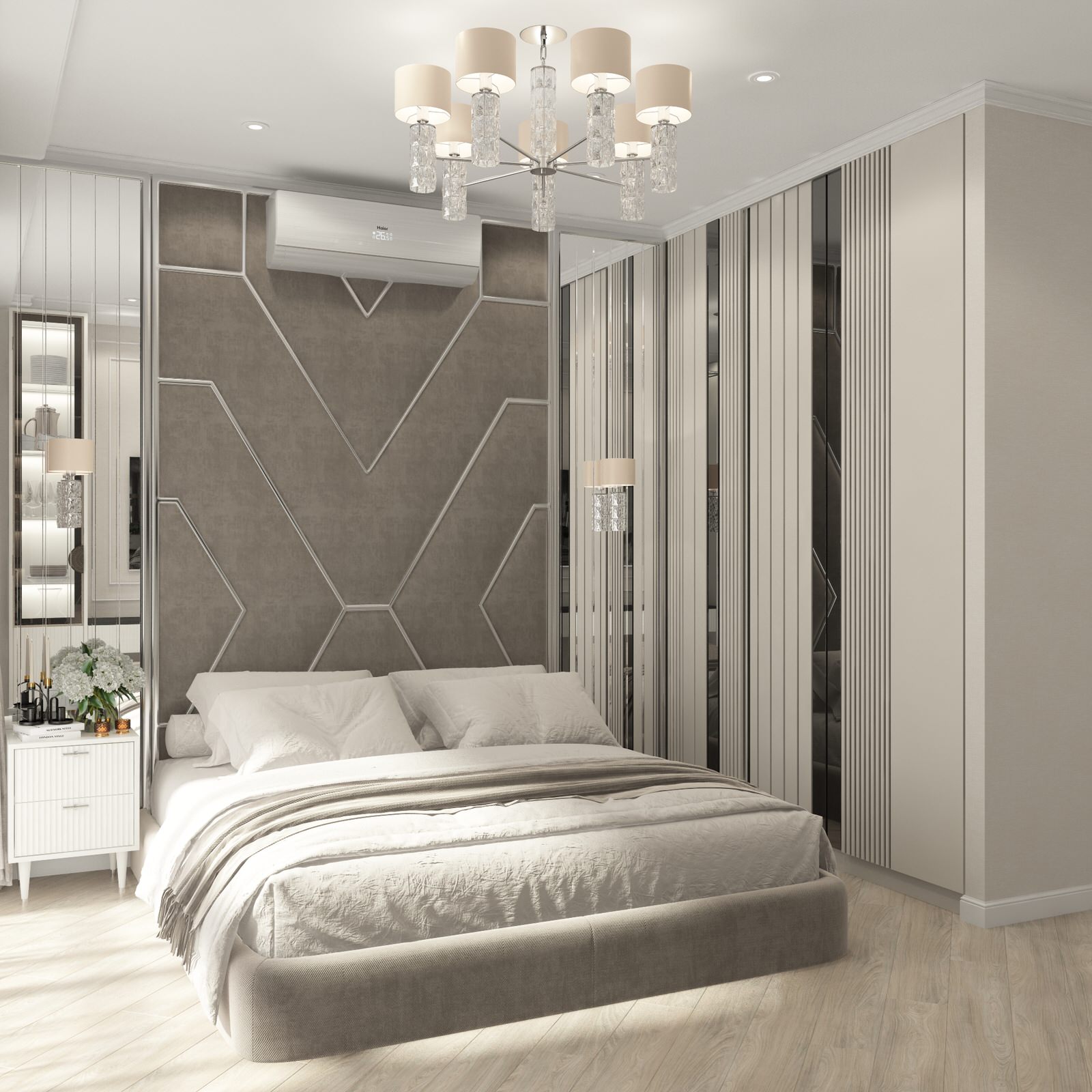 Нежнейший дизайн трехкомнатной квартиры