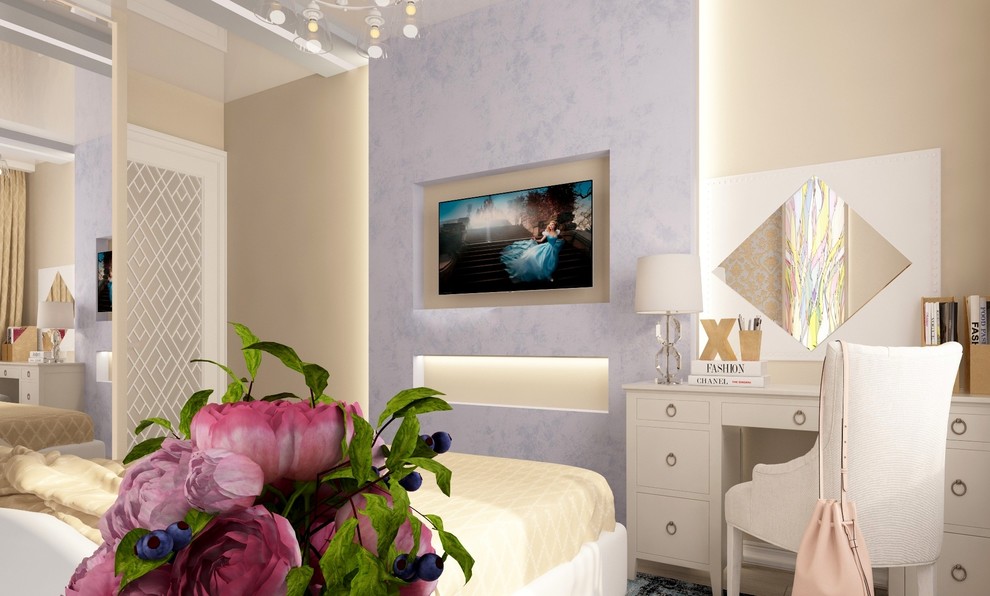 Уютная и теплая спальня для пожилой пары.