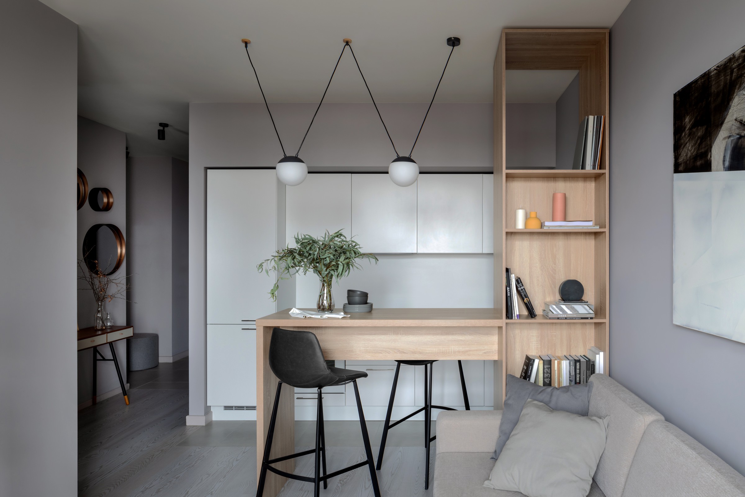 Московская квартира 42м² в нейтральных тонах