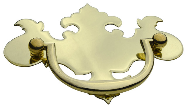 C 602l 2 3 4 Chippendale Drawer Pull With Post And Nut