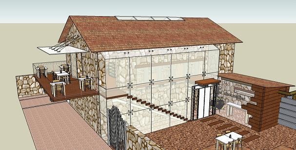 CAFE CHOCOLATE rustic-rendering