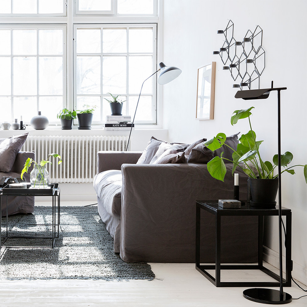 This is an example of a scandinavian living room in Other.