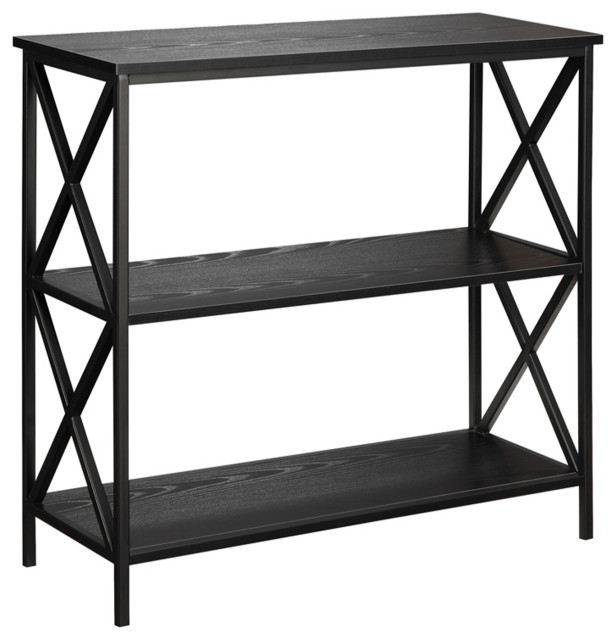 Tucson 3 Tier Bookcase Industrial Bookcases by VirVentures Houzz