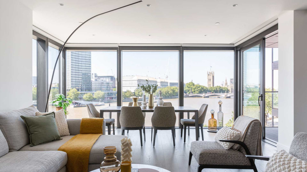 Luxury Riverside Apartment Interior Design in Central London