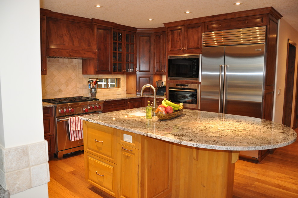 Mountain style kitchen photo in Calgary