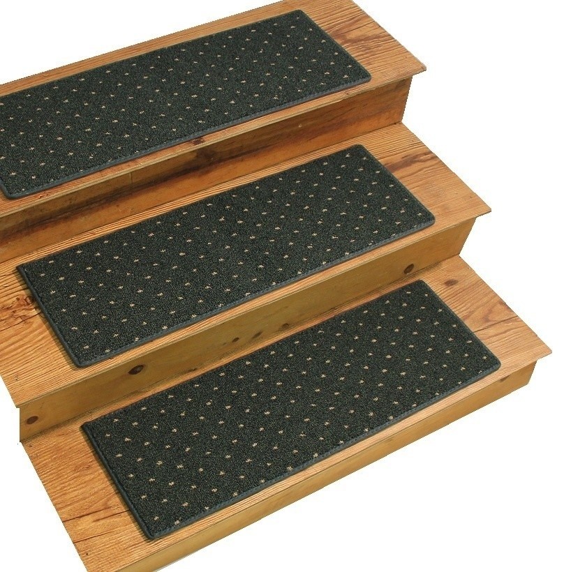 Dog Assist Carpet Stair Treads 9"x27" Power Point Summer Meadow, Set Of 16