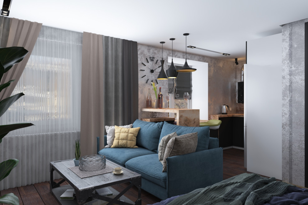 Однокомнатная квартира в стиле лофт