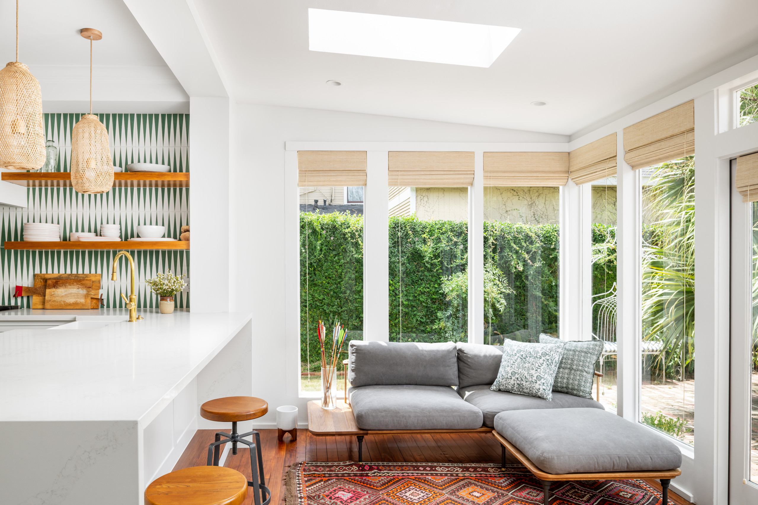 Bold Wallpaper and Eclectic Charm Energize a 1920s Home