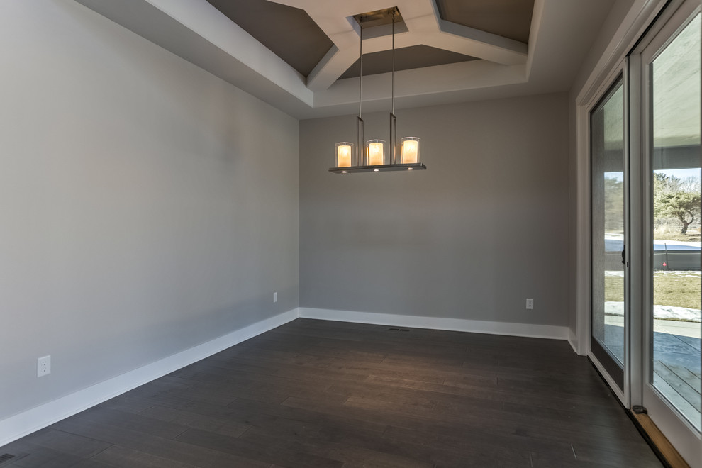 Home design - transitional home design idea in Omaha