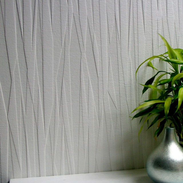 Folded Paper Paintable Textured Vinyl Wallpaper - Contemporary ...
