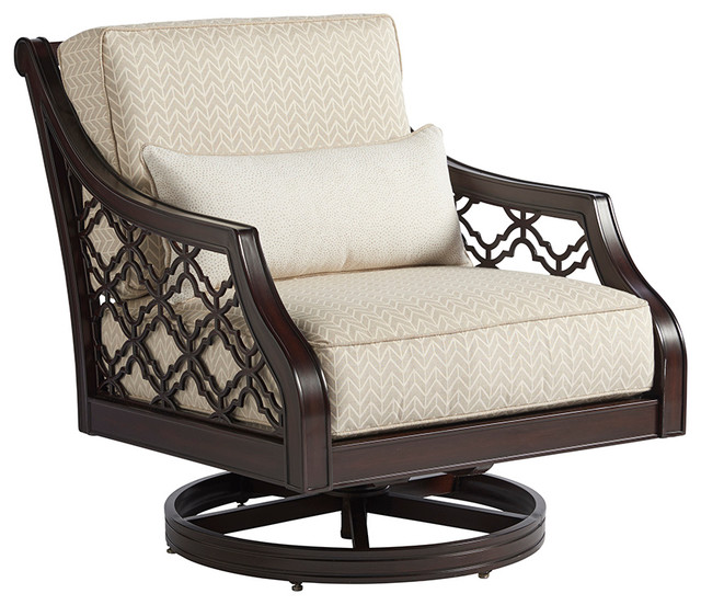 Swivel Rocker Chair Mediterranean Outdoor Lounge Chairs by