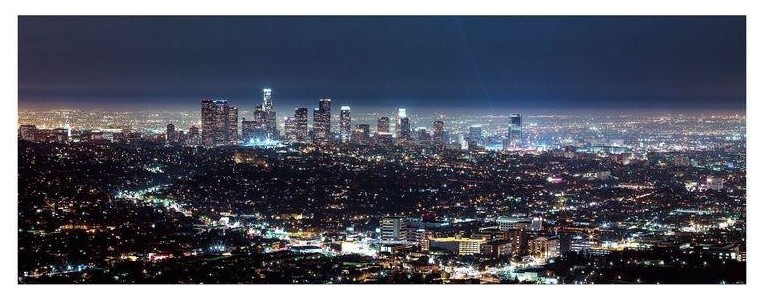 "Downtown Los Angeles" Floating Photo Print