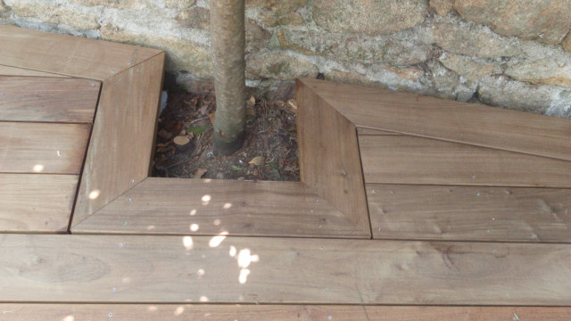 Cr&eacute;ation d'une terrasse &agrave; Carnac contemporary-deck