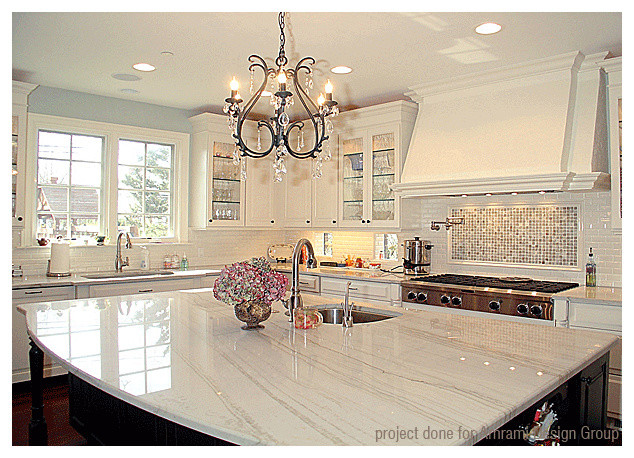 Kitchen - kitchen idea in Chicago with granite countertops
