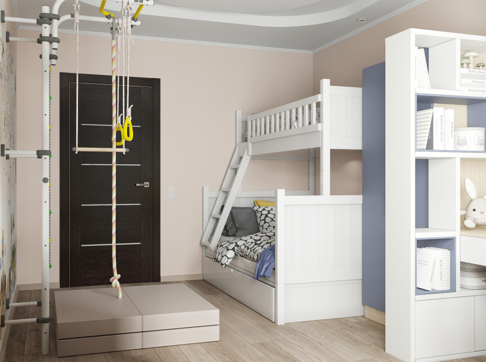 Проект Детской комнаты для брата и сестры, Спб, 2020г