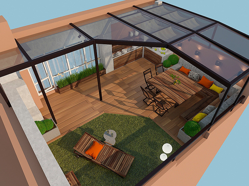 Двухэтажная квартира с террасой