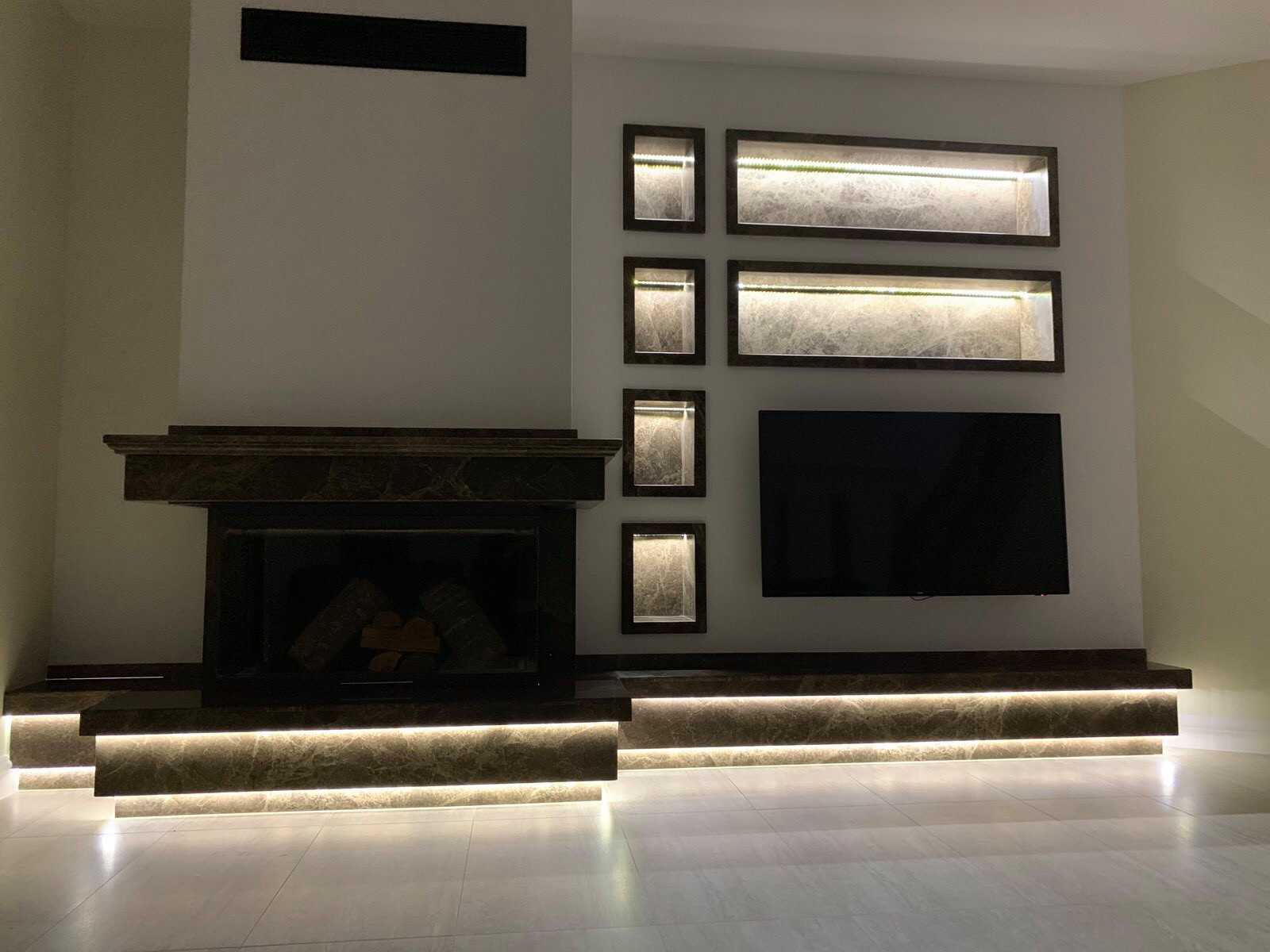 Modern custom built Fireplace Colts Neck