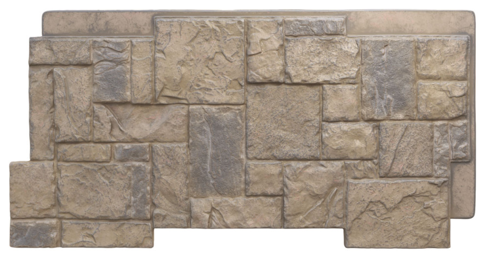 Castle Rock Stacked Stone, StoneWall Faux Stone Siding Panel,, Rockwall