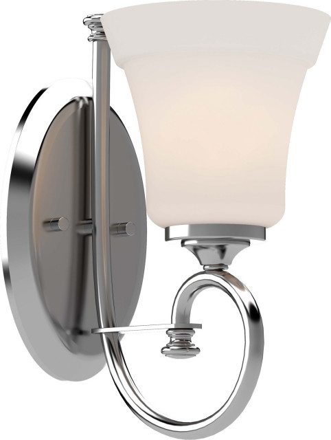 Volume Lighting 3191 Alesia 1 Light 11" Tall Bathroom Sconce - Chrome